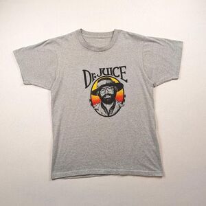 Vintage 80s Dr. Juice Powerful Magic Retro Hippie Tshirt Obscure Gray Tee Small